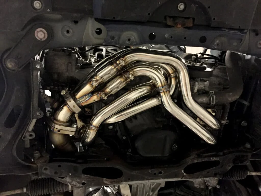 Equal length headers installed on Subaru BRZ