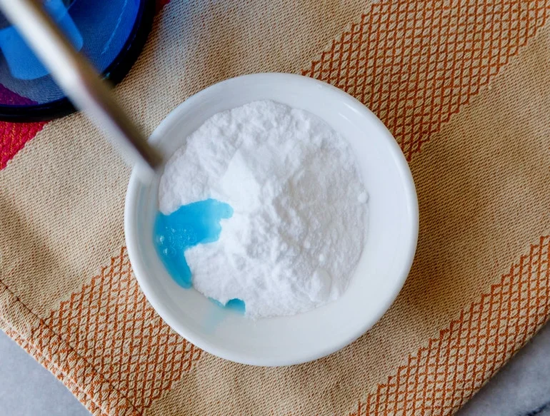 A mixture of sugar and dish soap