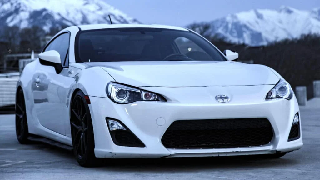 Scion FRS lowered on coilovers
