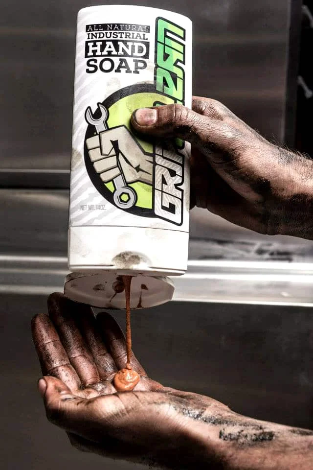Grip clean hand cleaner tube