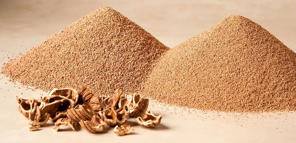 Ground walnut powder