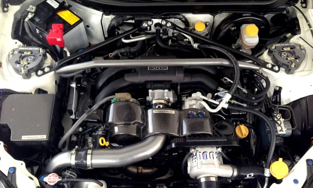 Kraftwerks supercharger installed on a Toyota GT86