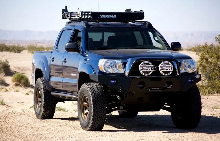 Yakima roof rack installed on Toyota Tacoma