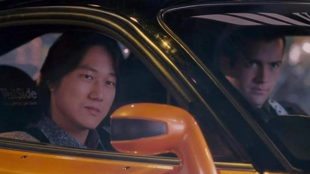 Han from Tokyo Drift in his VeilSide Mazda RX-7