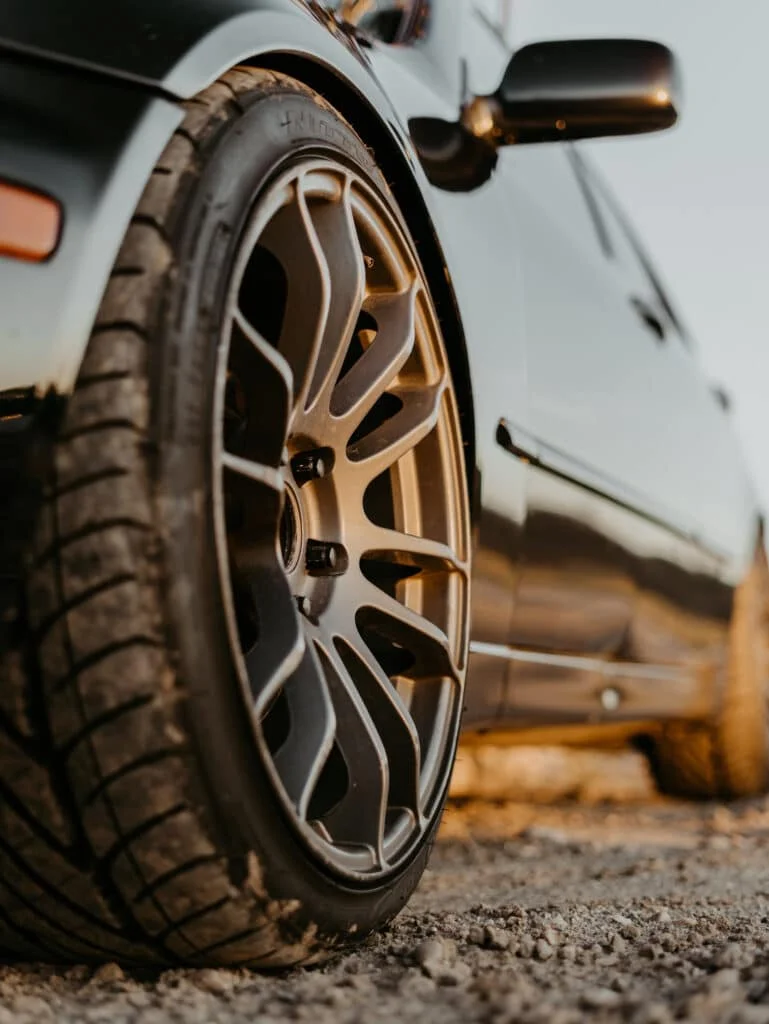 Upsized aftermarket wheels and tires