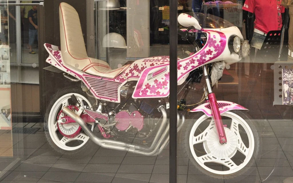 Bosozuku bike on display
