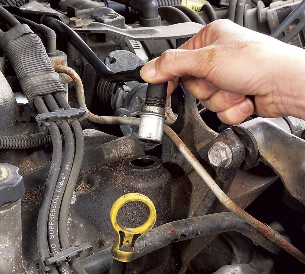 Disconnecting the PCV valve