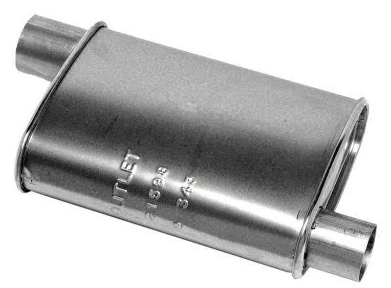 Compact exhaust muffler