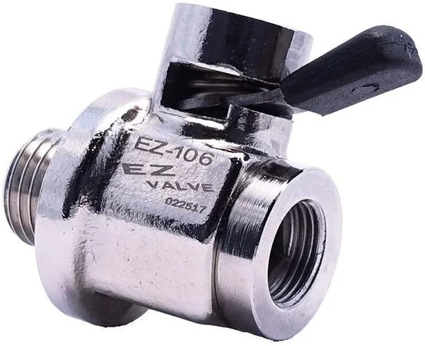 EZ Valve oil drain plug with lever