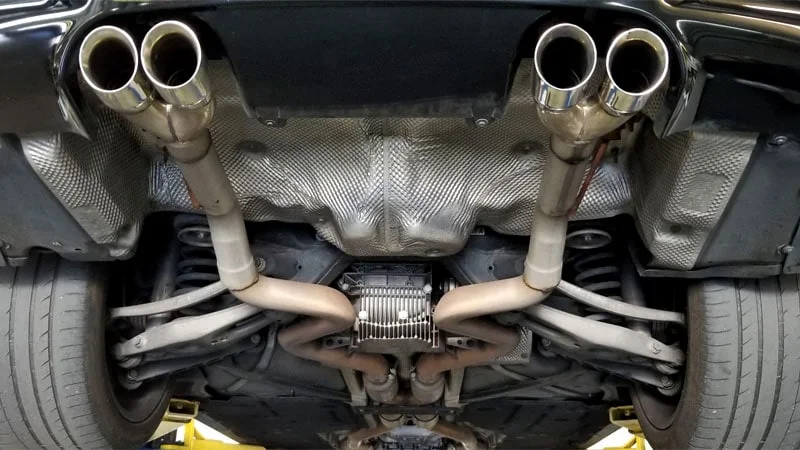 Quad exhaust with no muffler