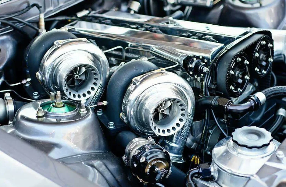 Parallel twin-turbo setup