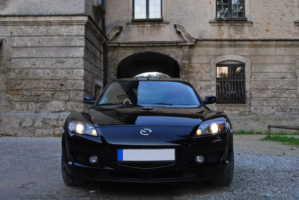 Black RX8 front view