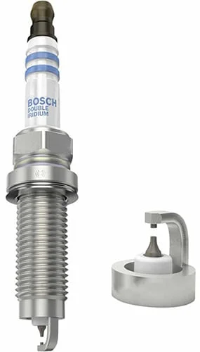 Double iridium spark plug