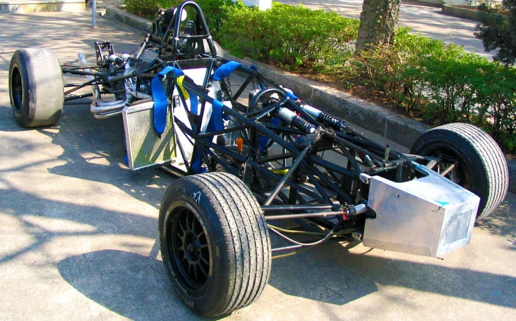 A space frame race car