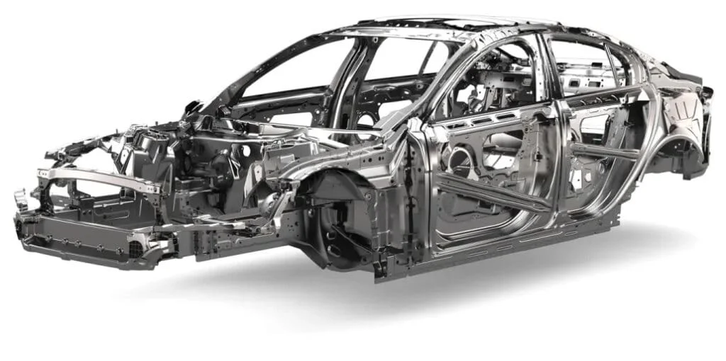 Monocoque chassis illustration