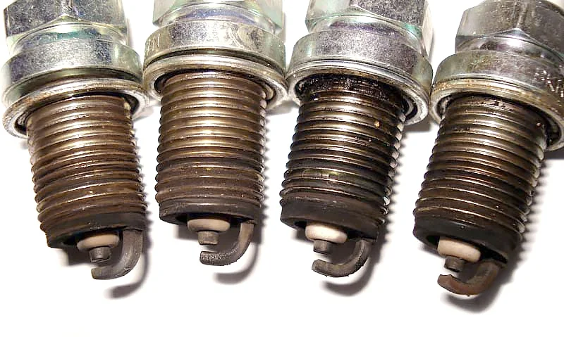 Worn out spark plugs