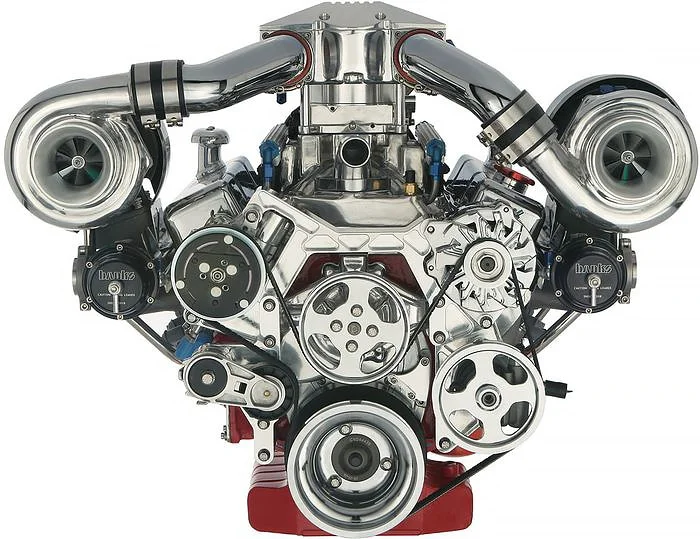 Parallel twin-turbocharged engine