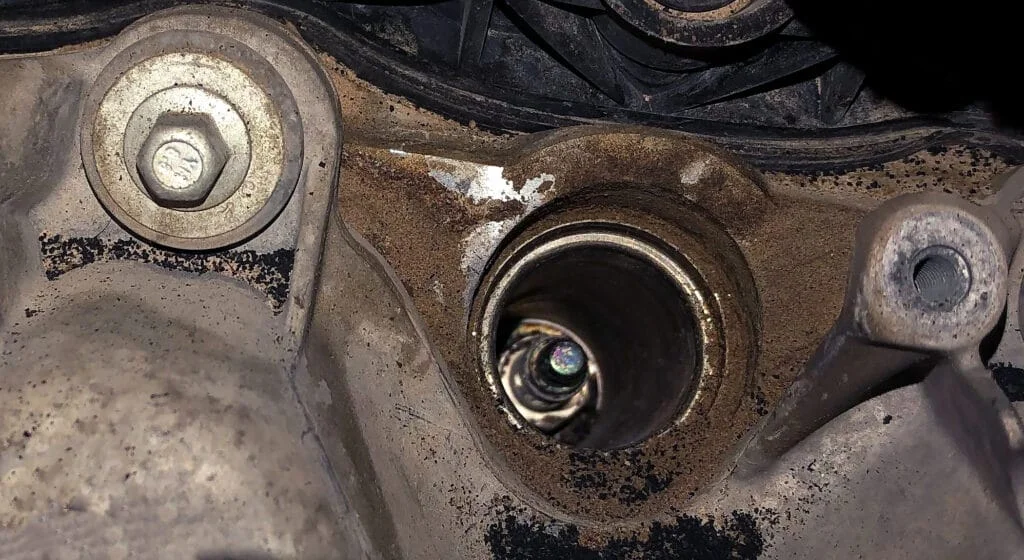 Seized spark plug