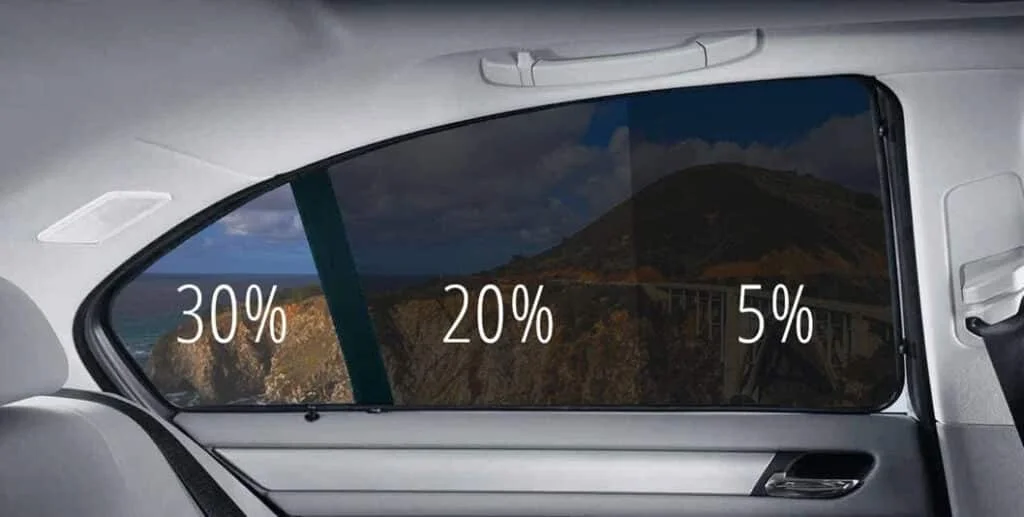 Window tint darkness compared