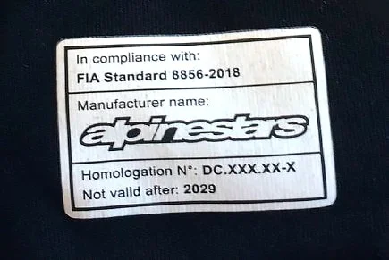FIA certification label