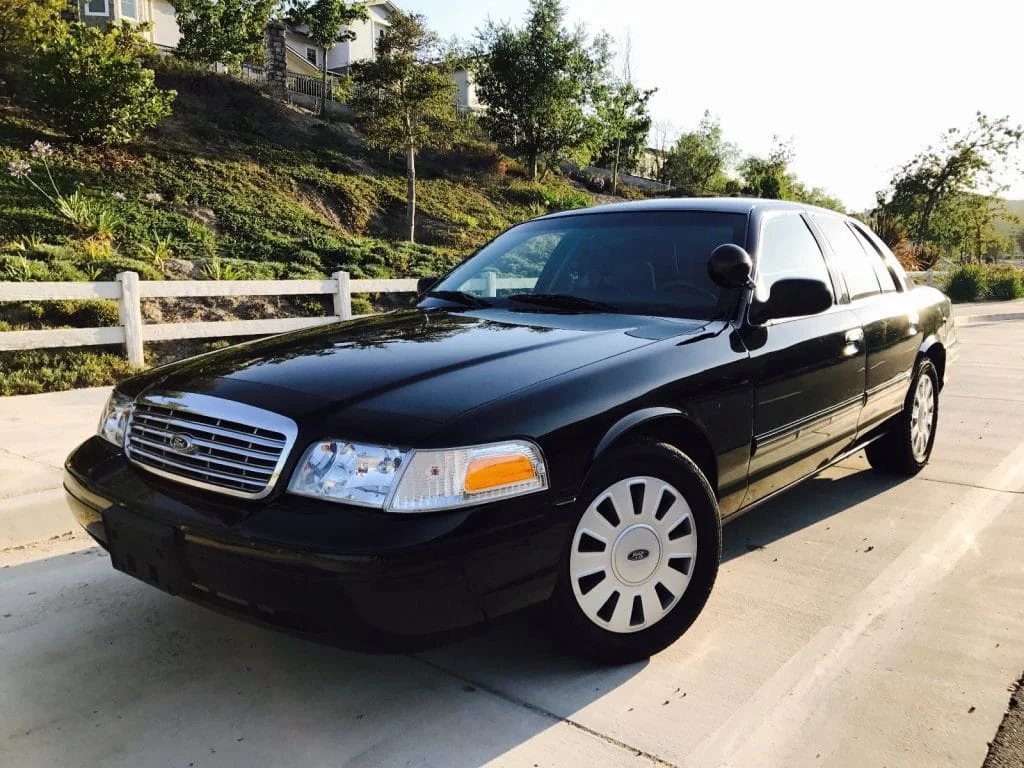 Black Toyota Crown Vic