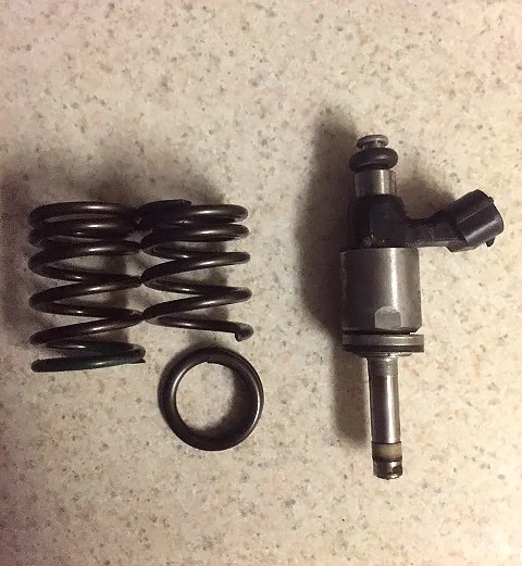Broken valve springs from a Scion FRS