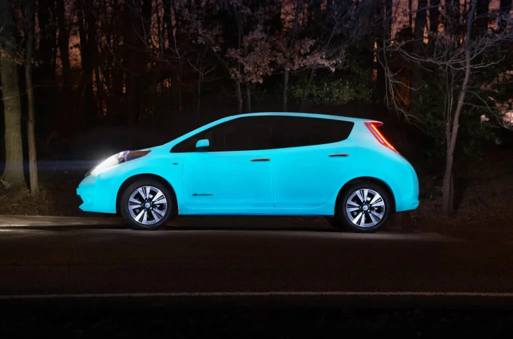 OEM Nissan Leaf glow in the dark color option