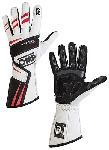 White OMP Tecnica Evo gloves