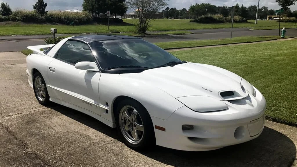 White Pontiac Trans Am WS6