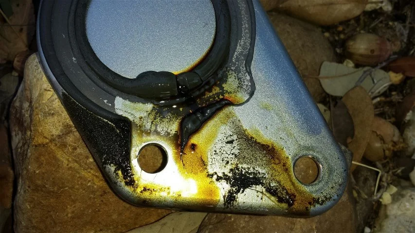 Leaking cam plate from a Scion FRS