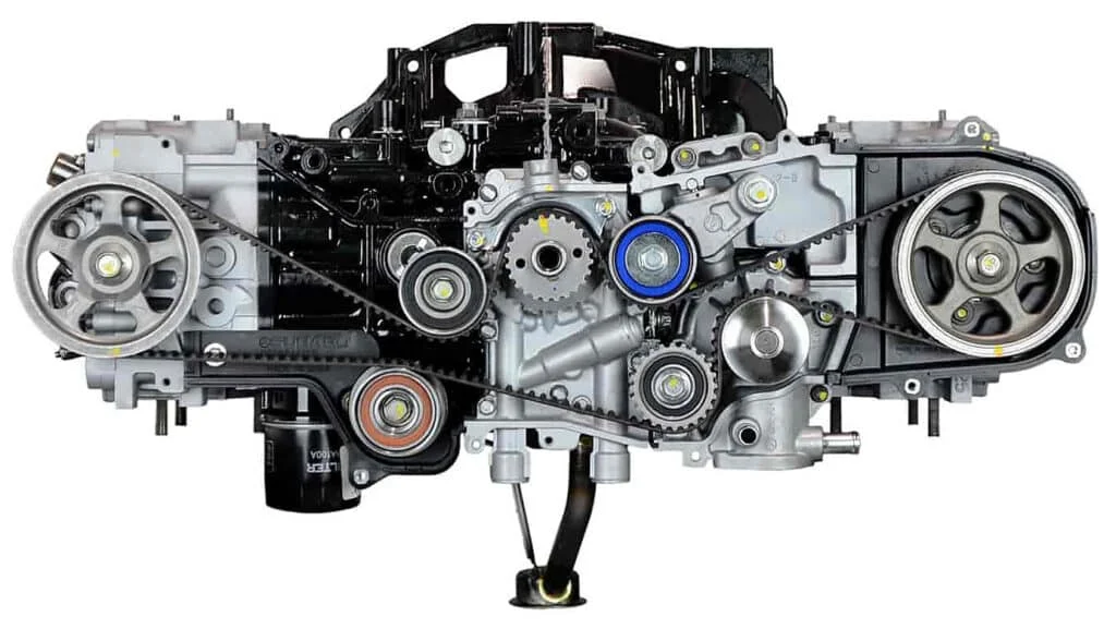 Subaru EJ25 boxer engine isolated