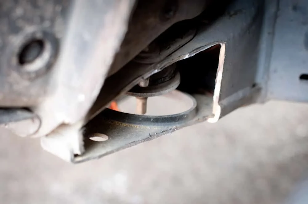 Cab mount cut-out