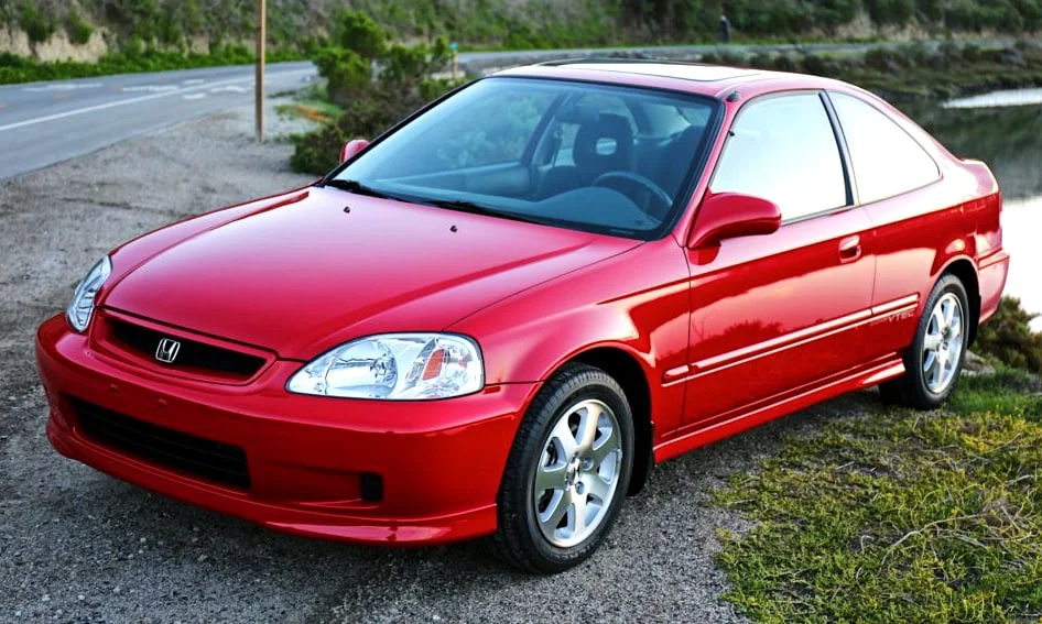2000 Honda Civic Si in red