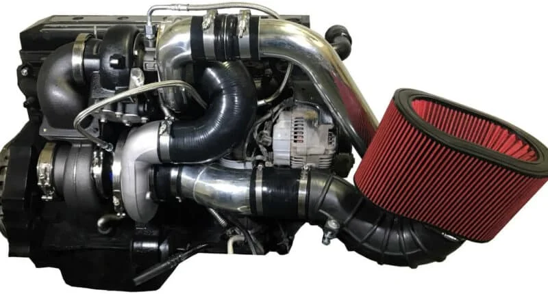 Fummins compound turbo setup