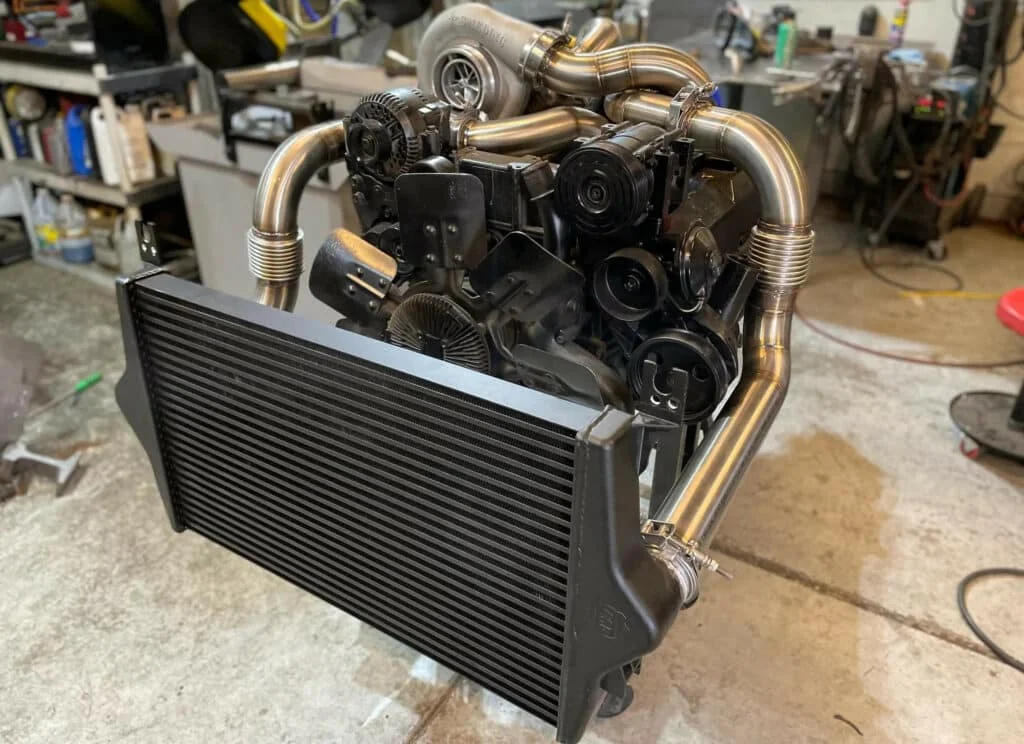 Ultra Series 7.3L Power Stroke race compound turbo system