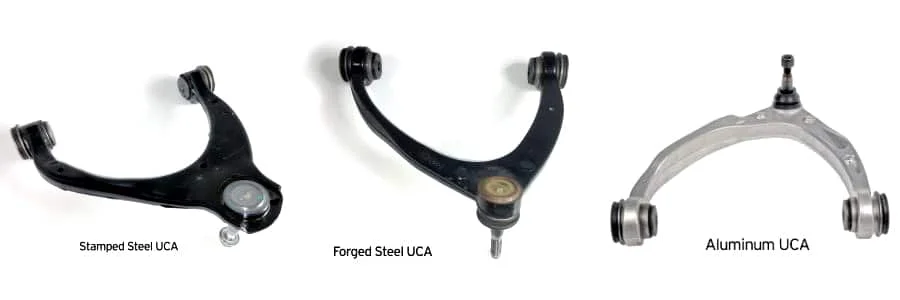 Control arm material comparison