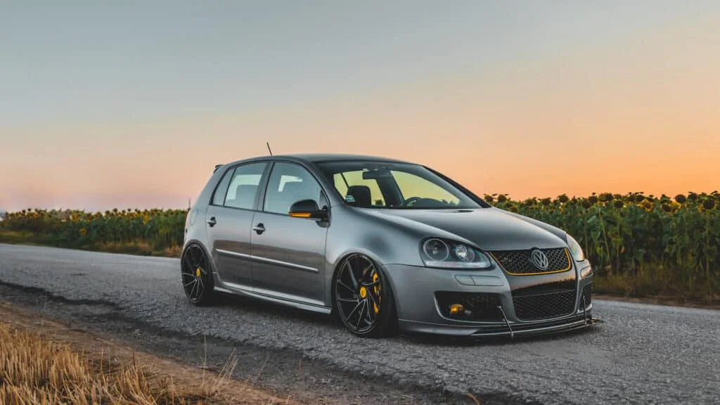 Lowered VW Golf