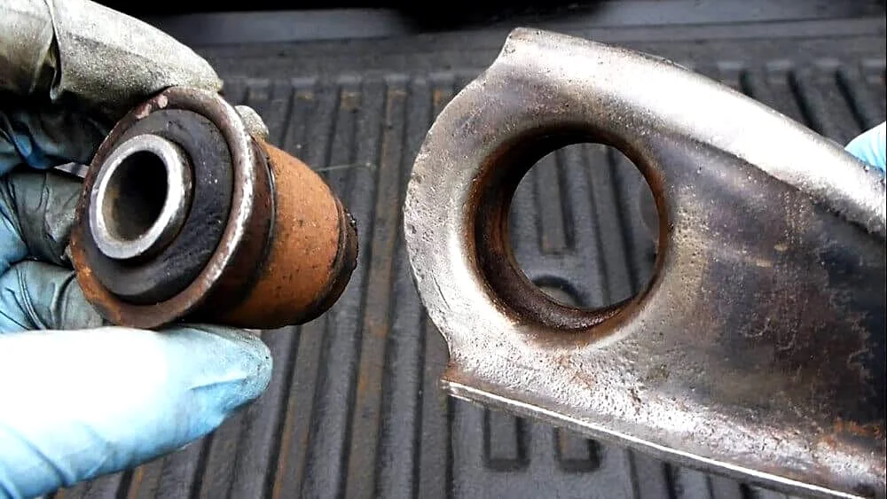 Damaged bushing