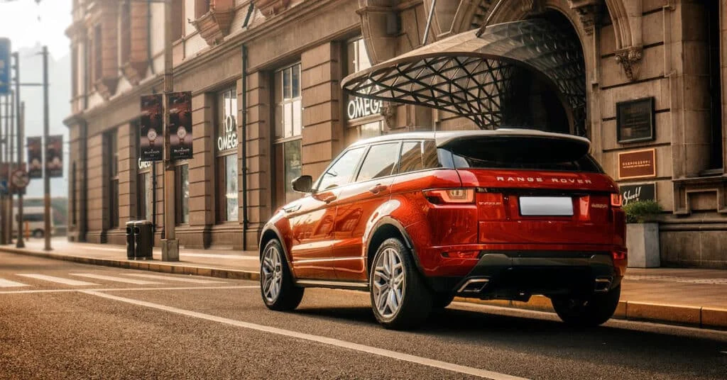 Range Rover Evoque with tinted windows
