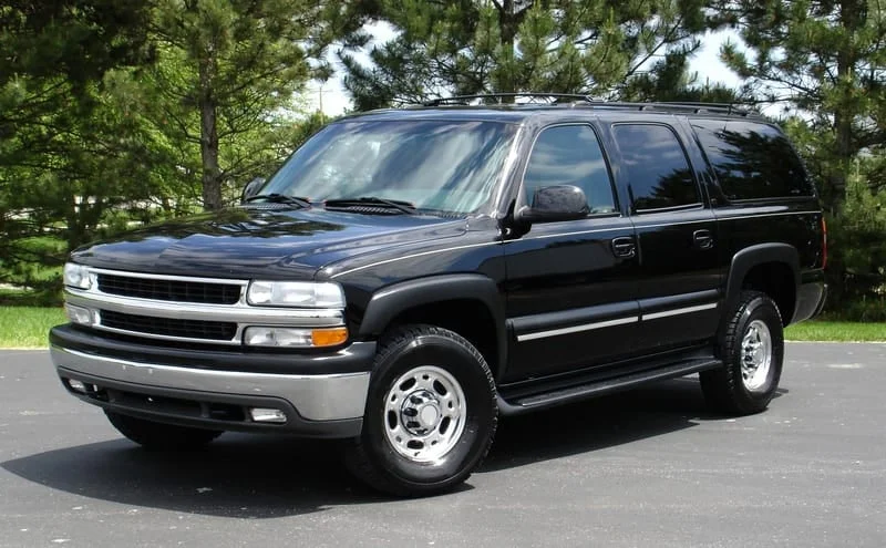 Chevrolet Silverado with black tinted windows