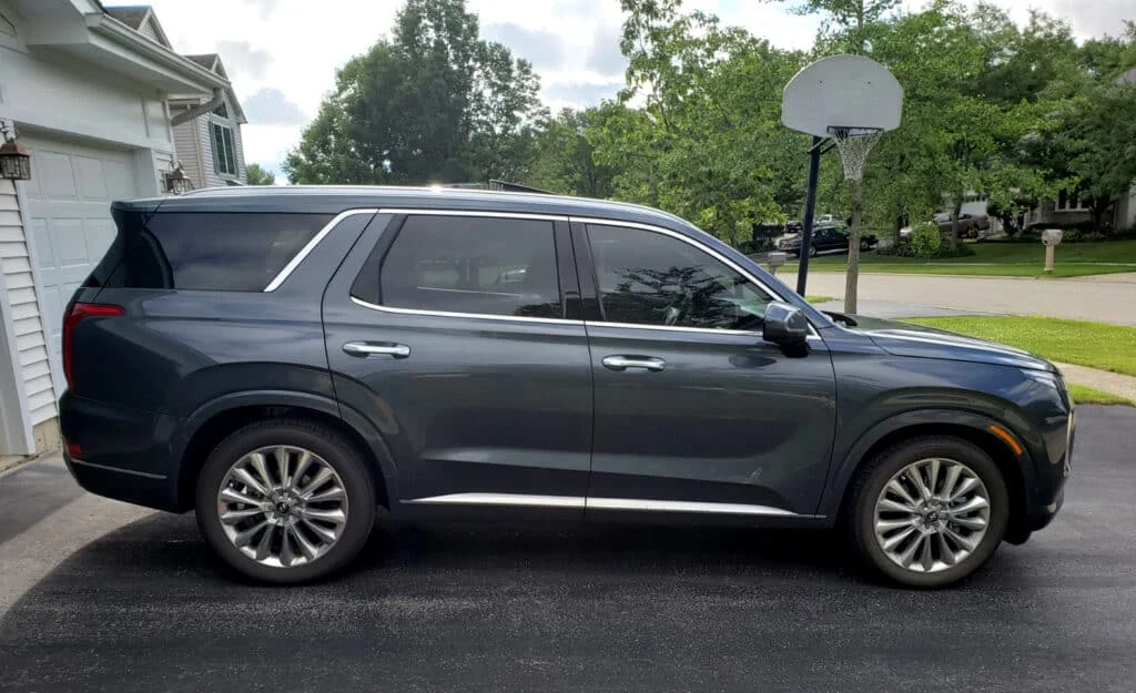 Hyundai SUV with tinted windows