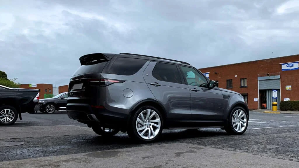 Grey Range Rover with tinted windows in Utah