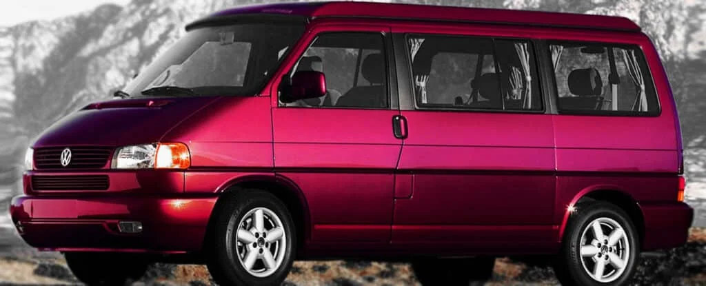 VW minivan with lightly tinted windows