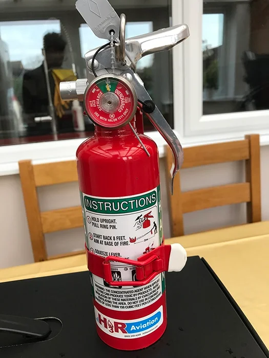 Halon extinguisher