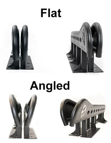 Flat vs angled rock sliders