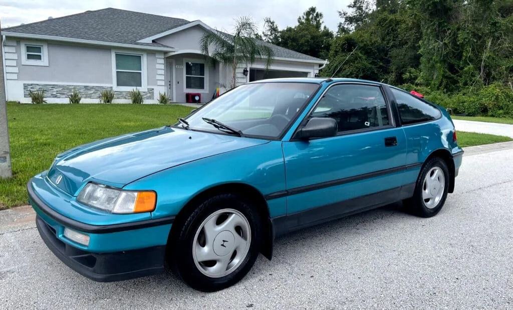 Blue Honda CRX
