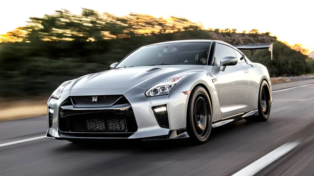 Silver Nissan GT-R Track Edition
