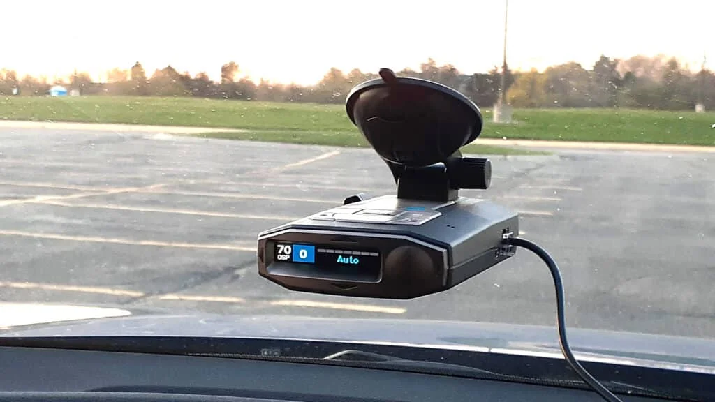 Radar detector in use in Massachusetts