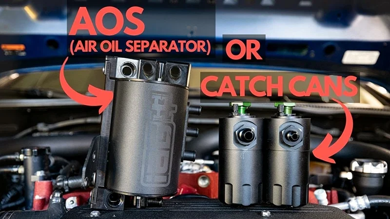 Air oil separator vs. catch can