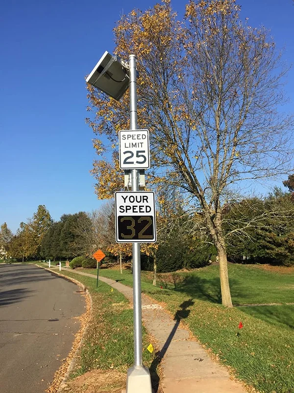 Interactive speed monitor in Illinois